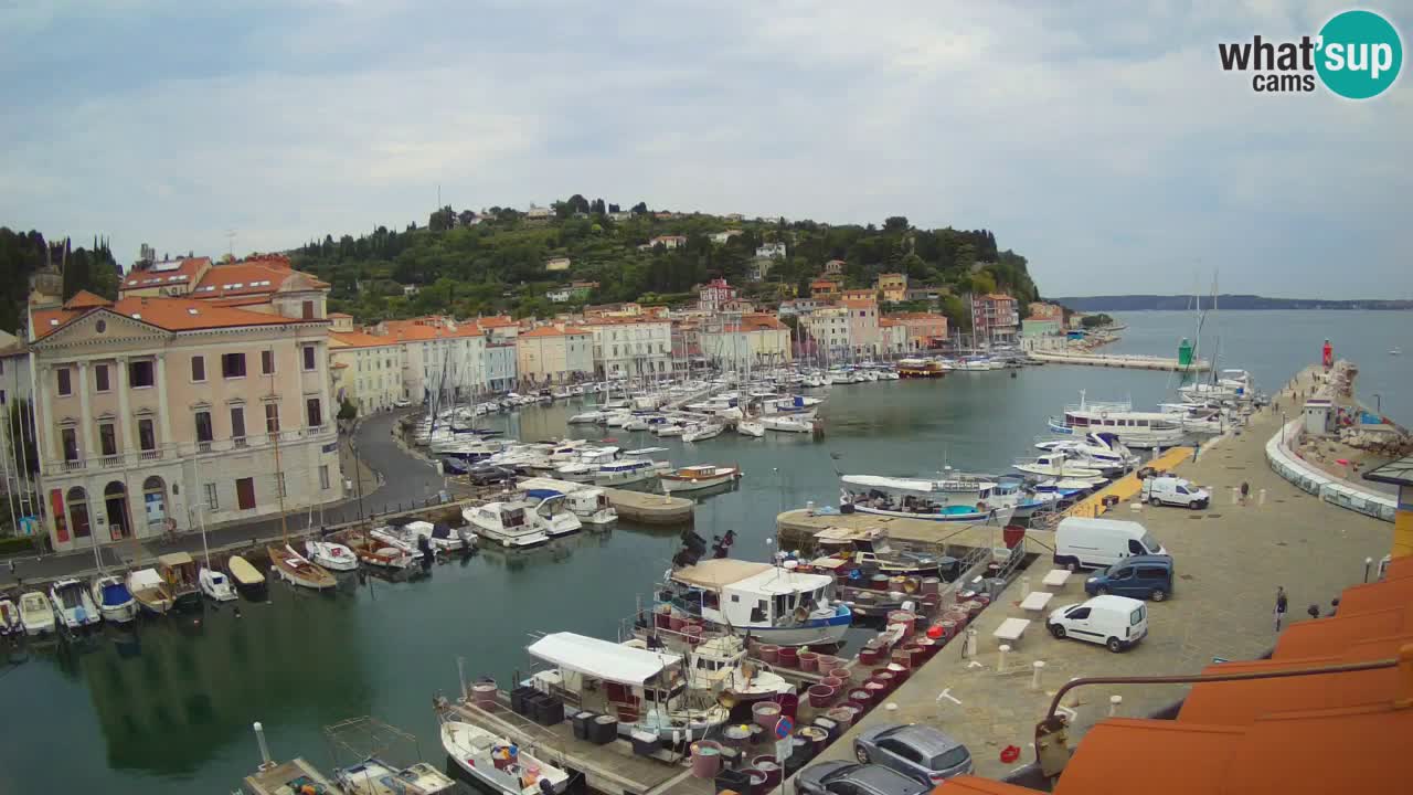 Live webcam da Pirano “Mandrač” – Splendida vista live da Villa Piranesi