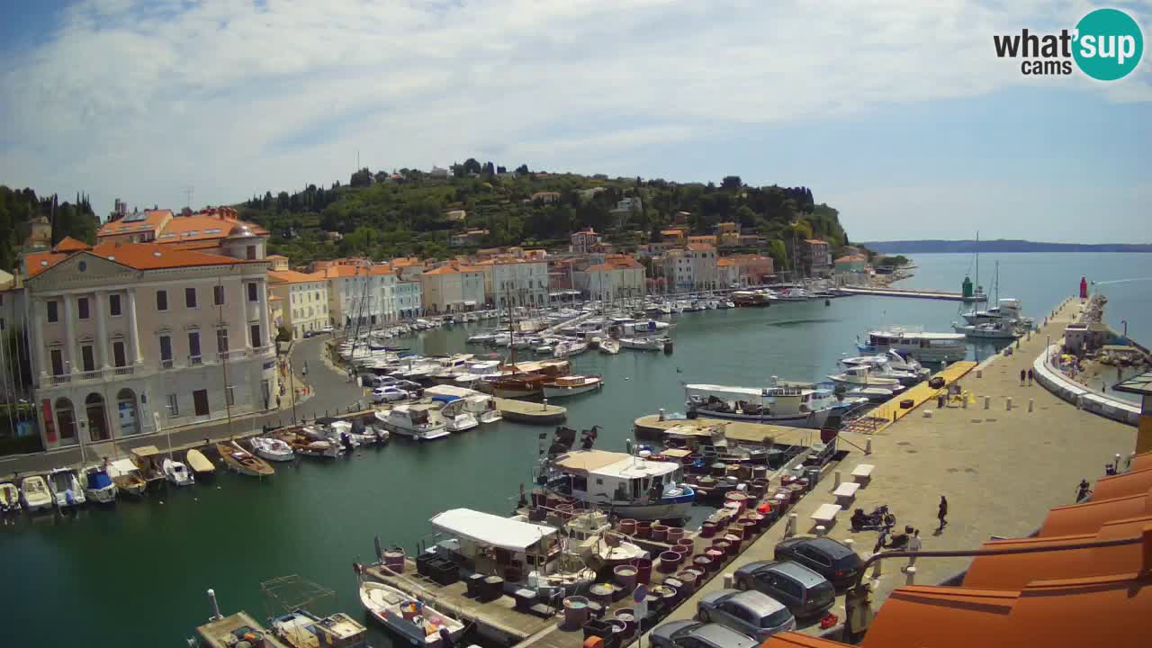 Live webcam from Piran “Mandrač” – Amazing live view from Villa Piranesi