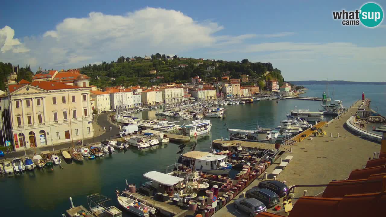 Live-Webcam aus Piran “Mandrač” – Erstaunliche Live-Ansicht von Villa Piranesi