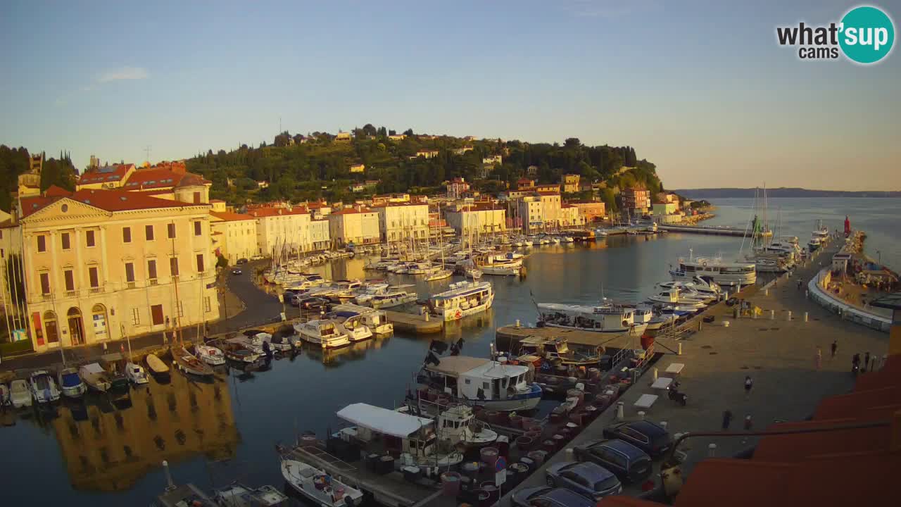 Live webcam da Pirano “Mandrač” – Splendida vista live da Villa Piranesi