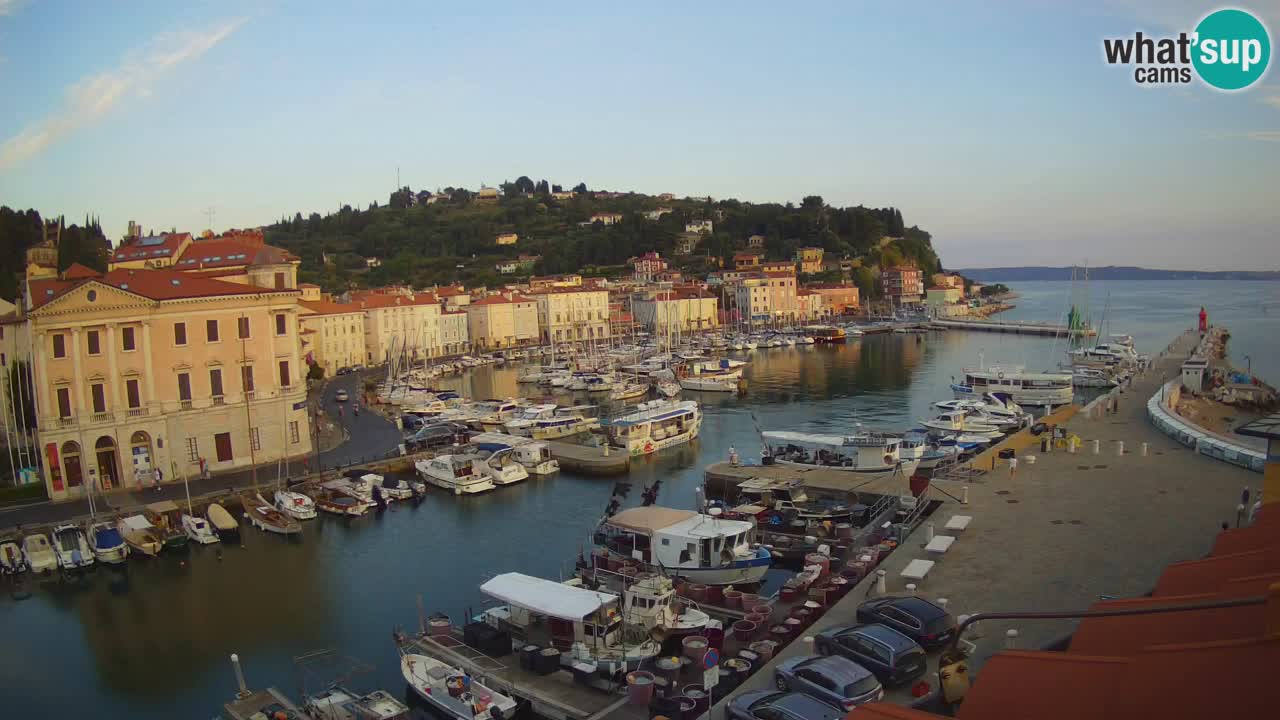 Live webcam da Pirano “Mandrač” – Splendida vista live da Villa Piranesi