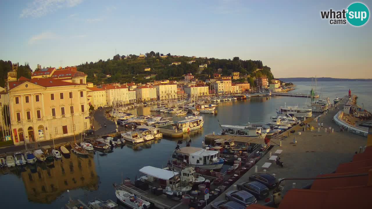 Live webcam from Piran “Mandrač” – Amazing live view from Villa Piranesi