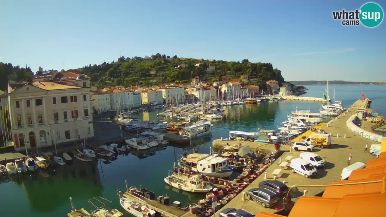 Live webcam from Piran “Mandrač” – Amazing live view from Villa Piranesi