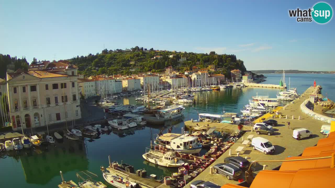 Live webcam from Piran “Mandrač” – Amazing live view from Villa Piranesi