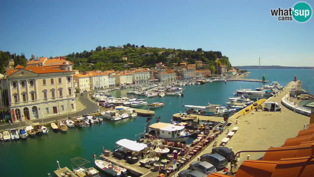 Live-Webcam aus Piran “Mandrač” – Erstaunliche Live-Ansicht von Villa Piranesi