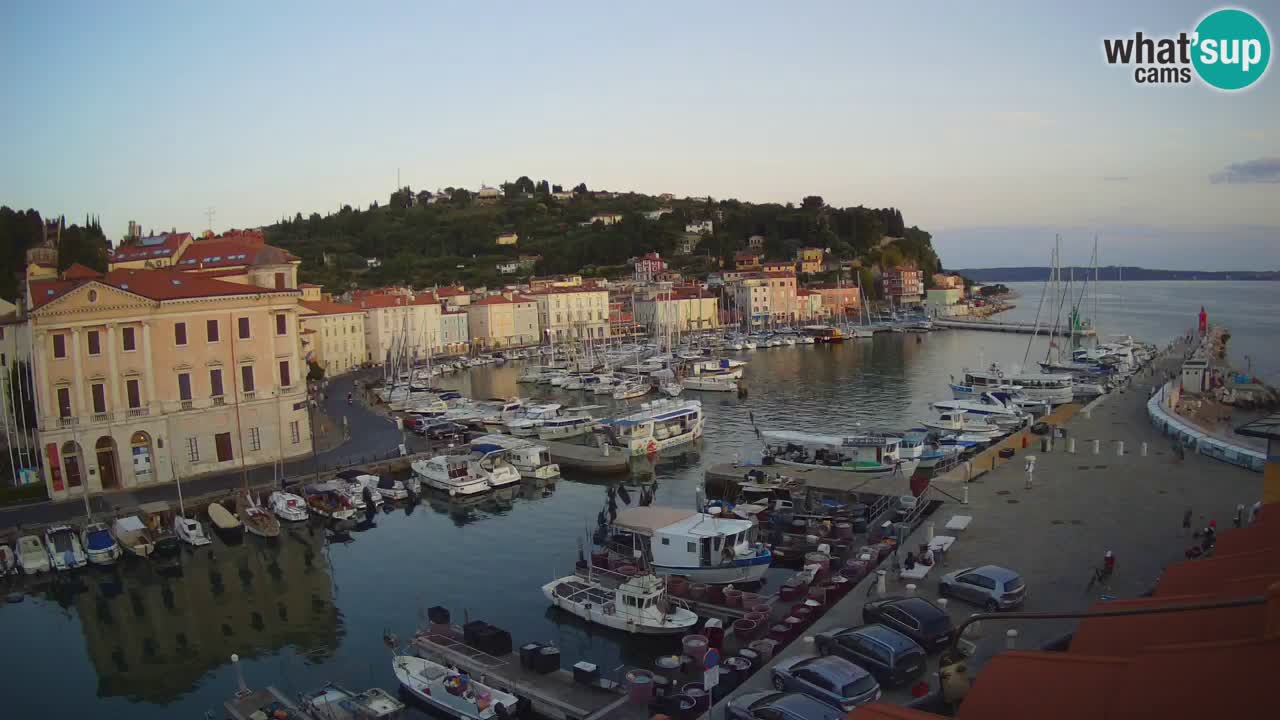 Live-Webcam aus Piran “Mandrač” – Erstaunliche Live-Ansicht von Villa Piranesi
