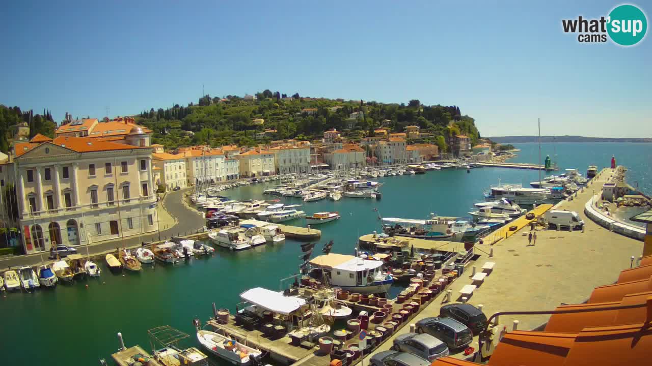 Live webcam from Piran “Mandrač” – Amazing live view from Villa Piranesi