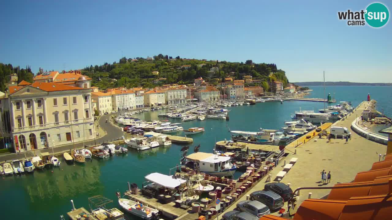 Live-Webcam aus Piran “Mandrač” – Erstaunliche Live-Ansicht von Villa Piranesi