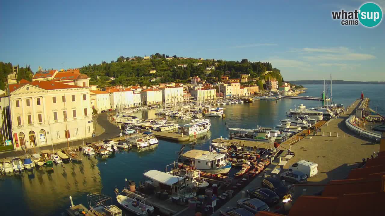Cámara web en vivo desde Piran “Mandrač” – Increíble vista en vivo desde Villa Piranesi