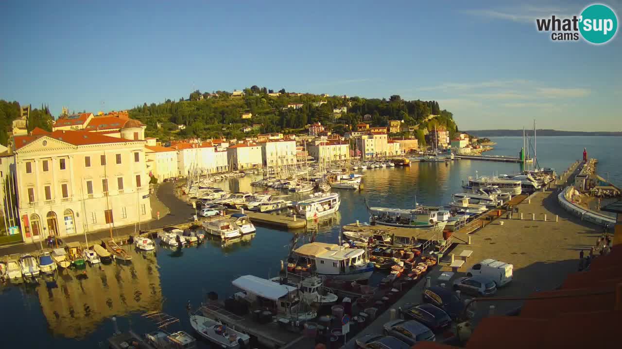 Live webcam da Pirano “Mandrač” – Splendida vista live da Villa Piranesi
