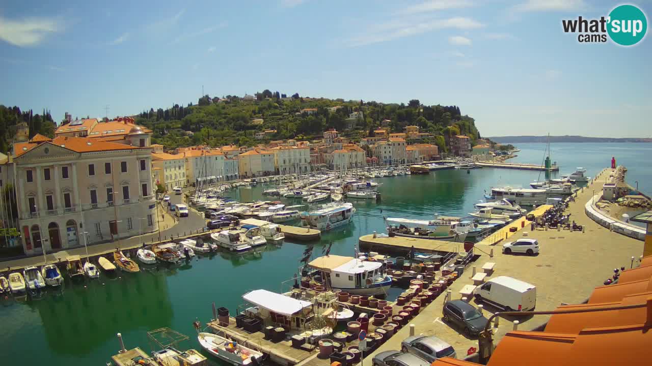 Live webcam from Piran “Mandrač” – Amazing live view from Villa Piranesi