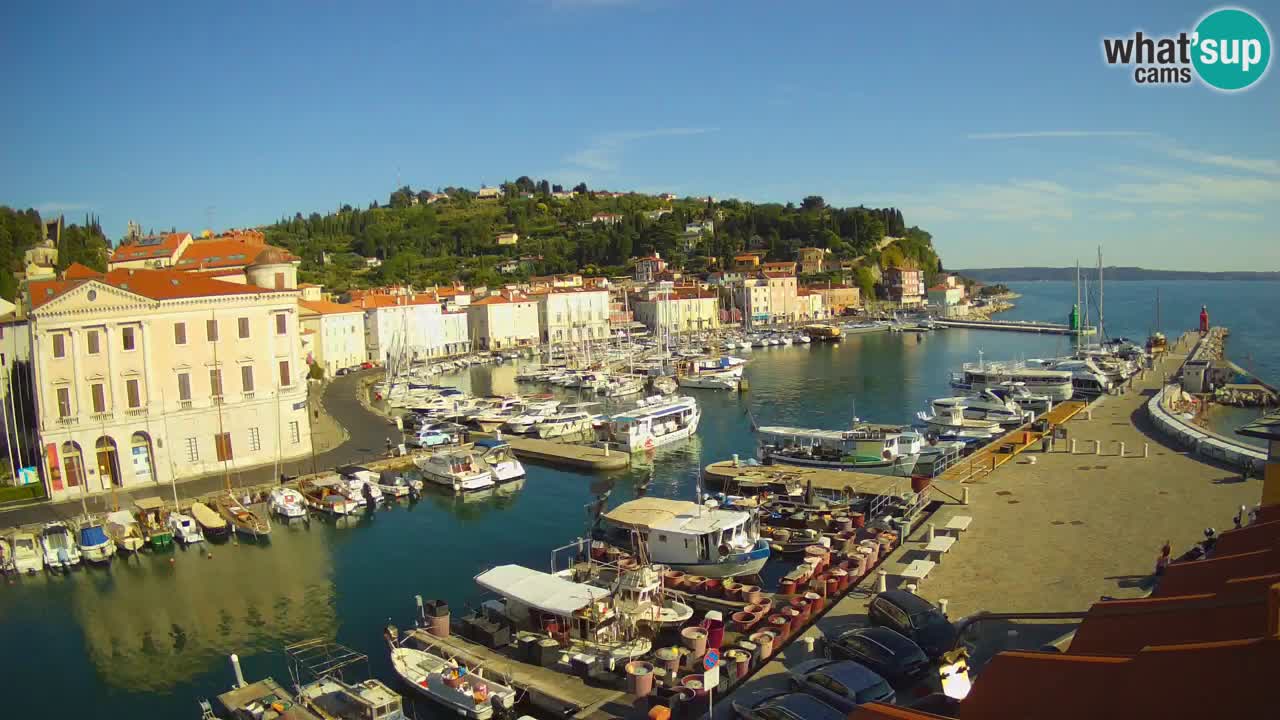 Live webcam da Pirano “Mandrač” – Splendida vista live da Villa Piranesi