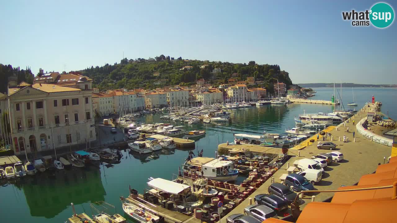 Live-Webcam aus Piran “Mandrač” – Erstaunliche Live-Ansicht von Villa Piranesi