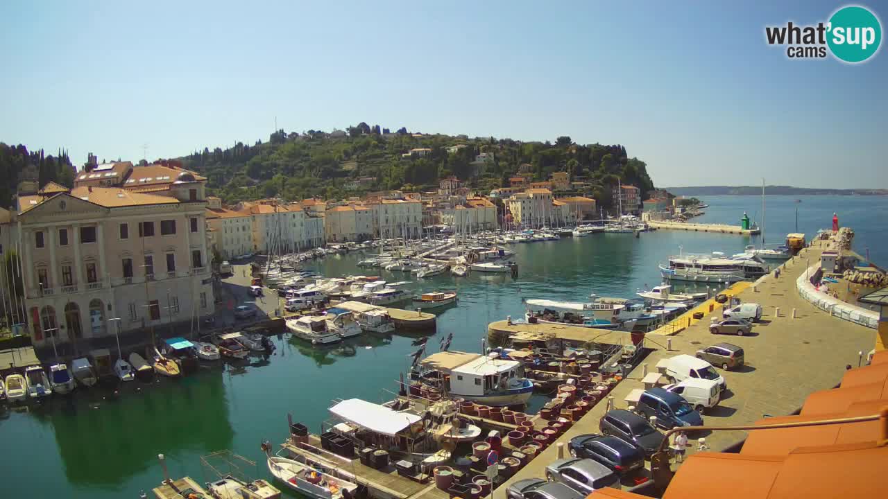 Live webcam da Pirano “Mandrač” – Splendida vista live da Villa Piranesi