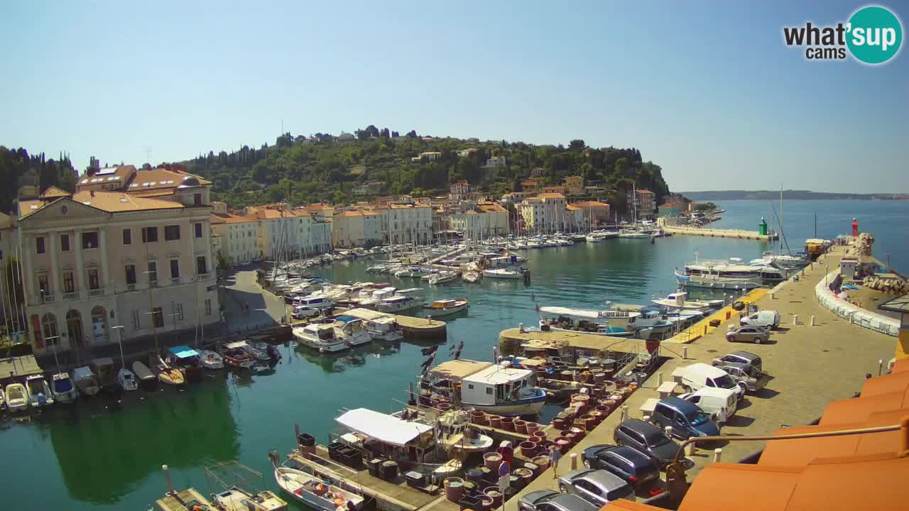 Live-Webcam aus Piran “Mandrač” – Erstaunliche Live-Ansicht von Villa Piranesi