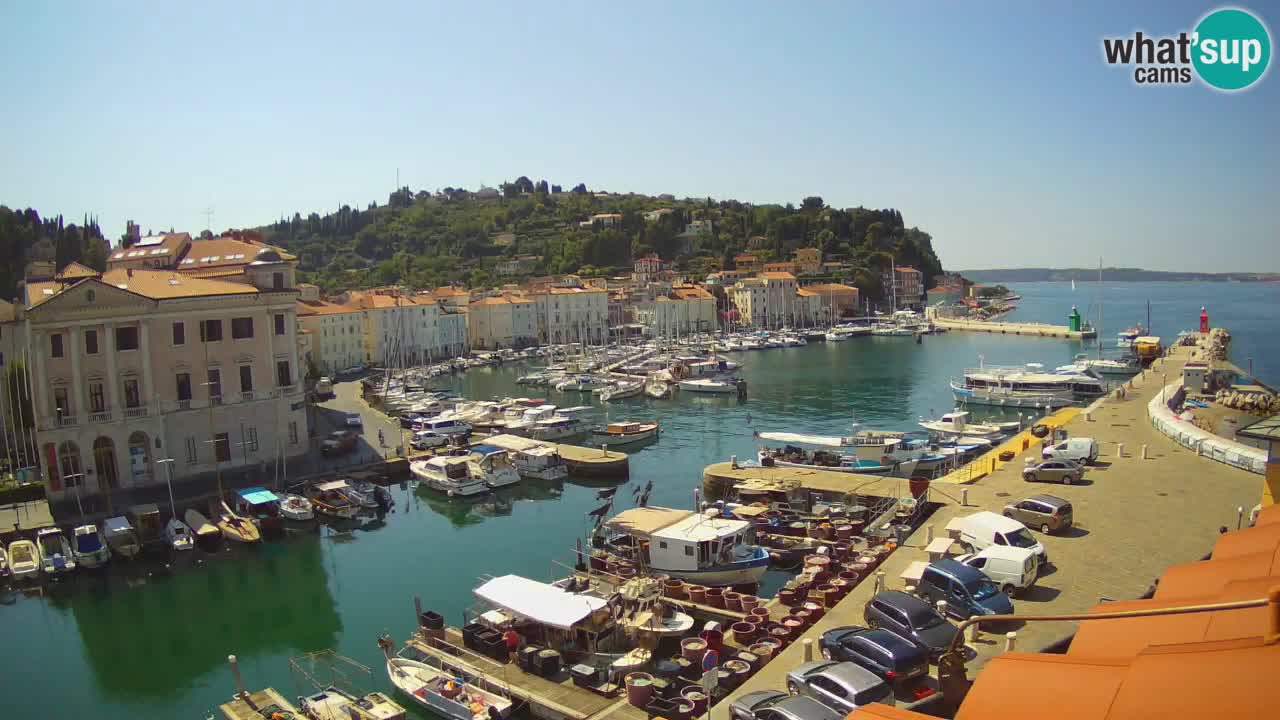 Live-Webcam aus Piran “Mandrač” – Erstaunliche Live-Ansicht von Villa Piranesi