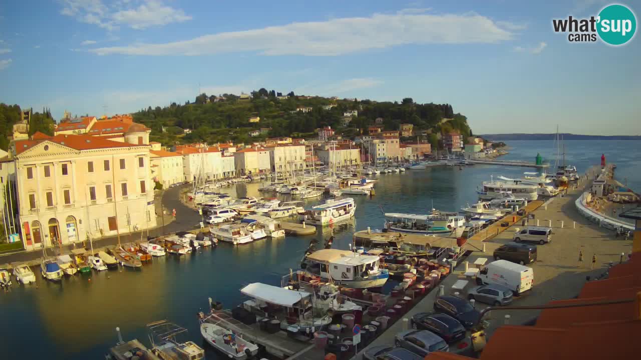 Live-Webcam aus Piran “Mandrač” – Erstaunliche Live-Ansicht von Villa Piranesi
