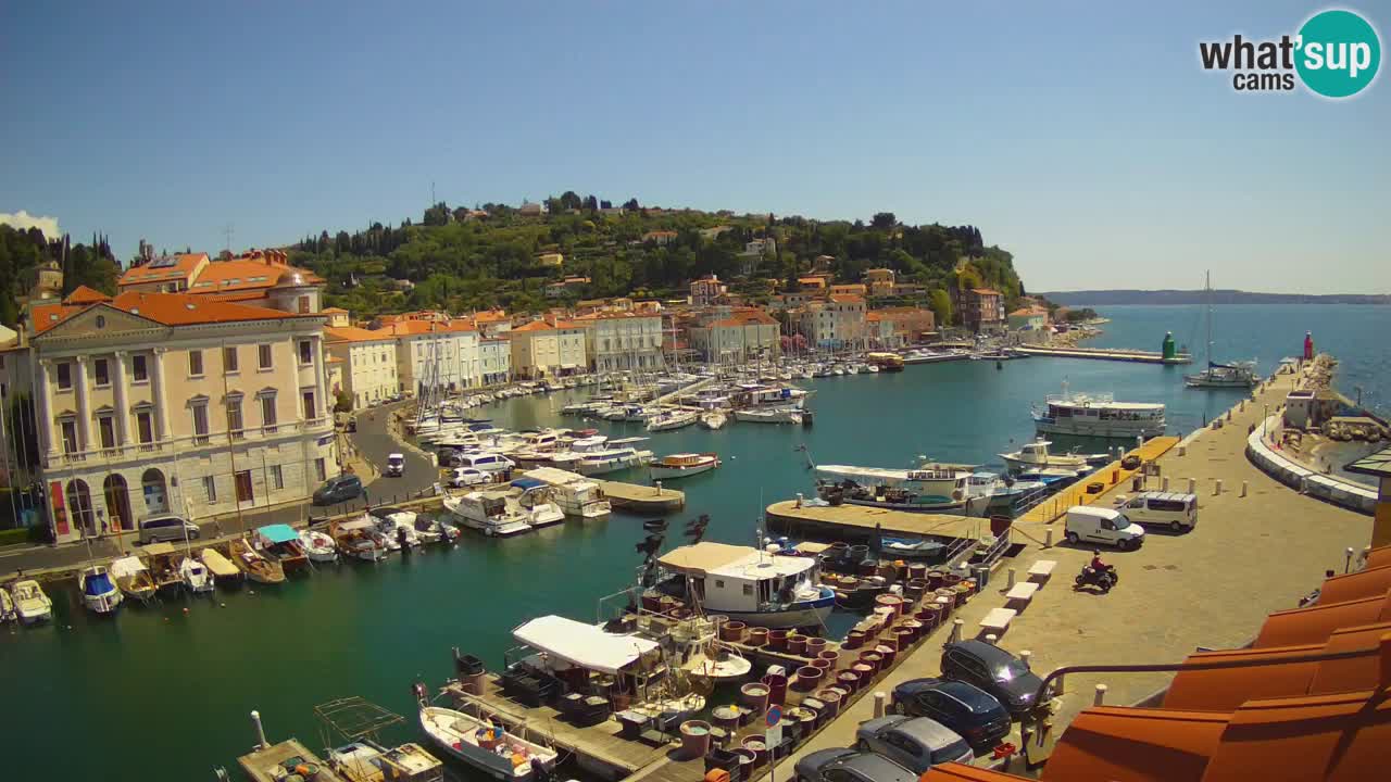 Live webcam da Pirano “Mandrač” – Splendida vista live da Villa Piranesi