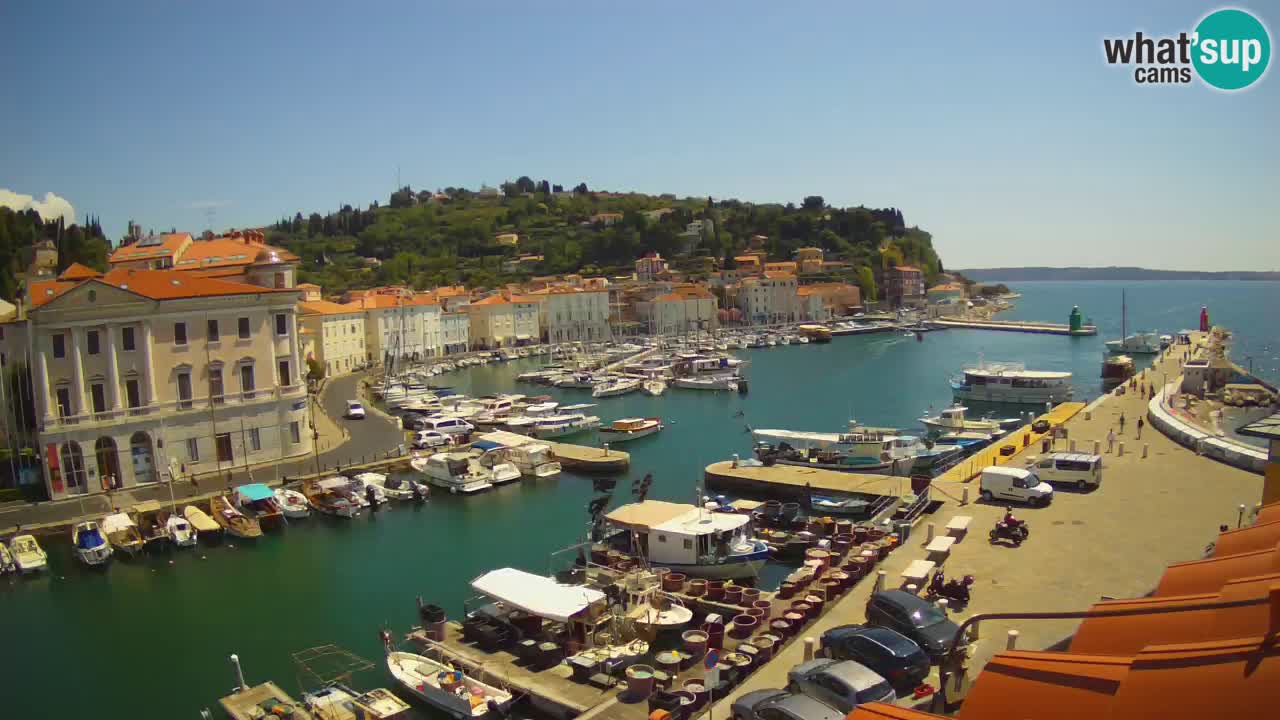 Live webcam da Pirano “Mandrač” – Splendida vista live da Villa Piranesi