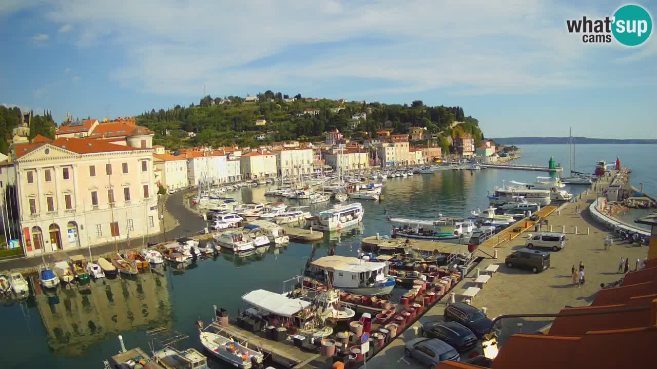 Live webcam from Piran “Mandrač” – Amazing live view from Villa Piranesi