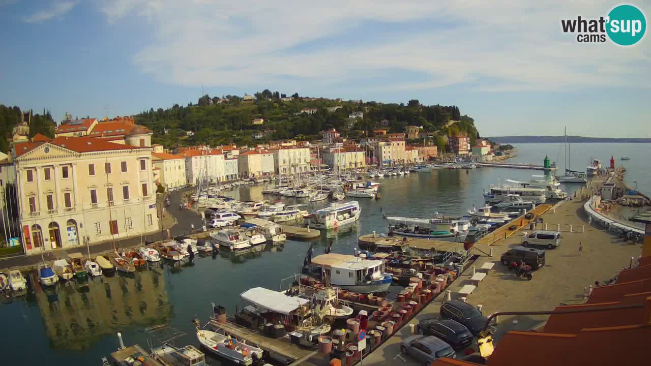 Live-Webcam aus Piran “Mandrač” – Erstaunliche Live-Ansicht von Villa Piranesi