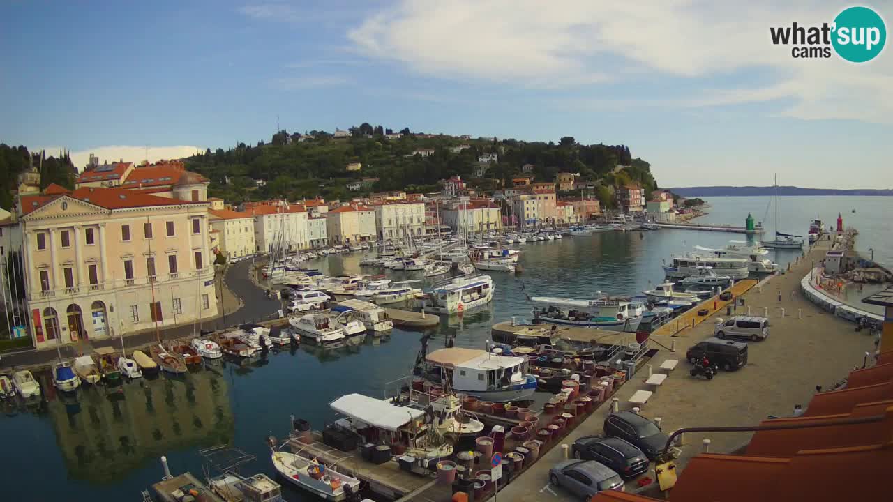 Live-Webcam aus Piran “Mandrač” – Erstaunliche Live-Ansicht von Villa Piranesi