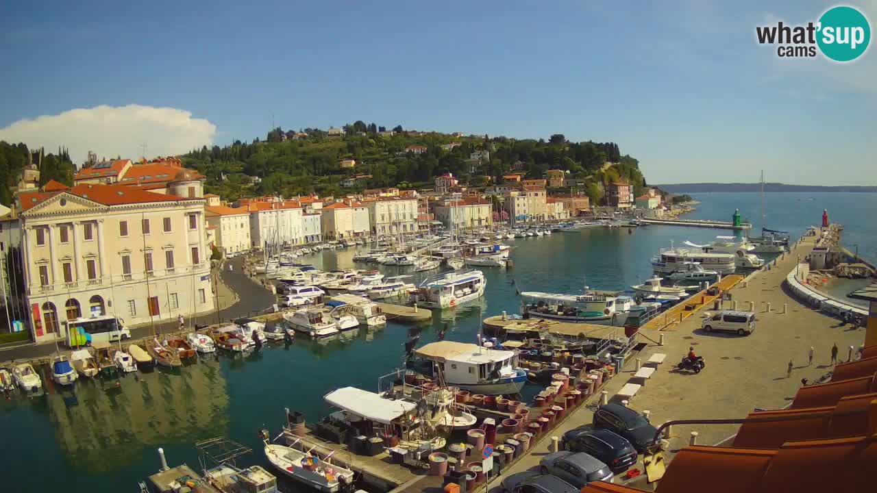 Live-Webcam aus Piran “Mandrač” – Erstaunliche Live-Ansicht von Villa Piranesi