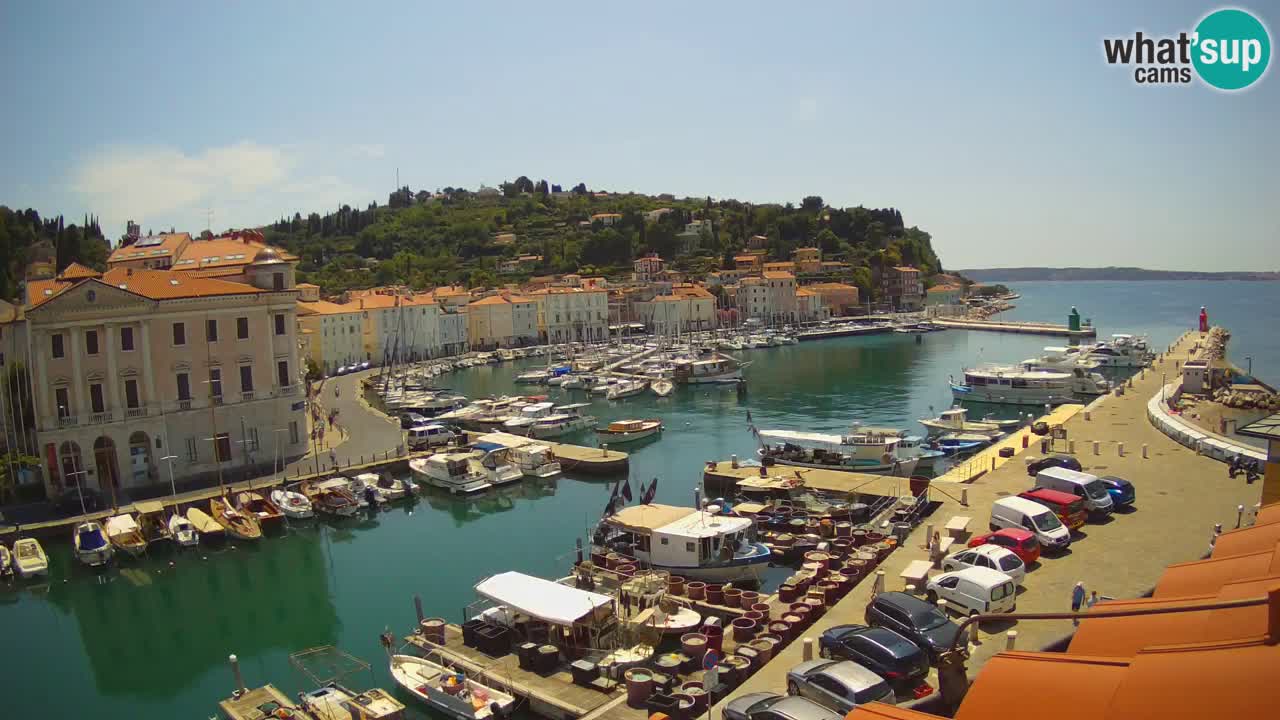 Live webcam from Piran “Mandrač” – Amazing live view from Villa Piranesi