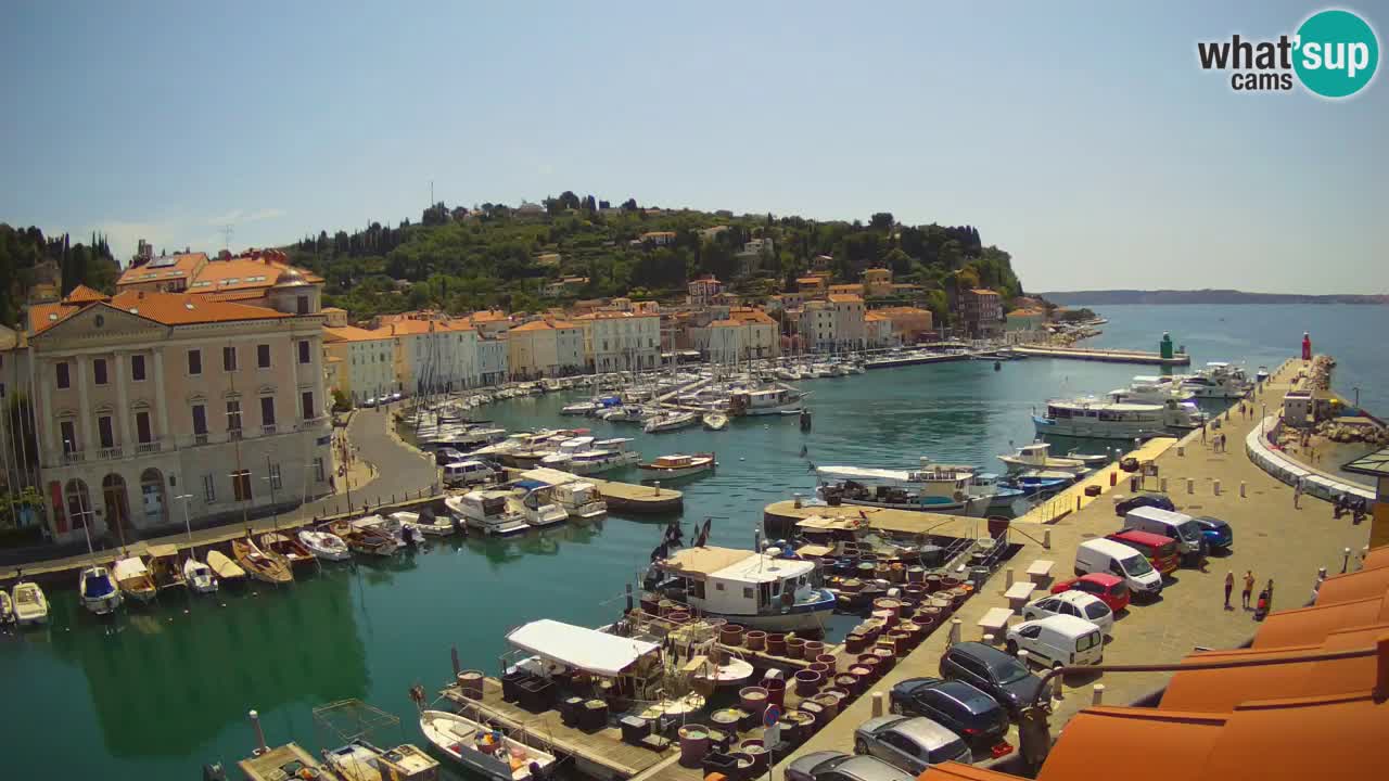 Live webcam from Piran “Mandrač” – Amazing live view from Villa Piranesi