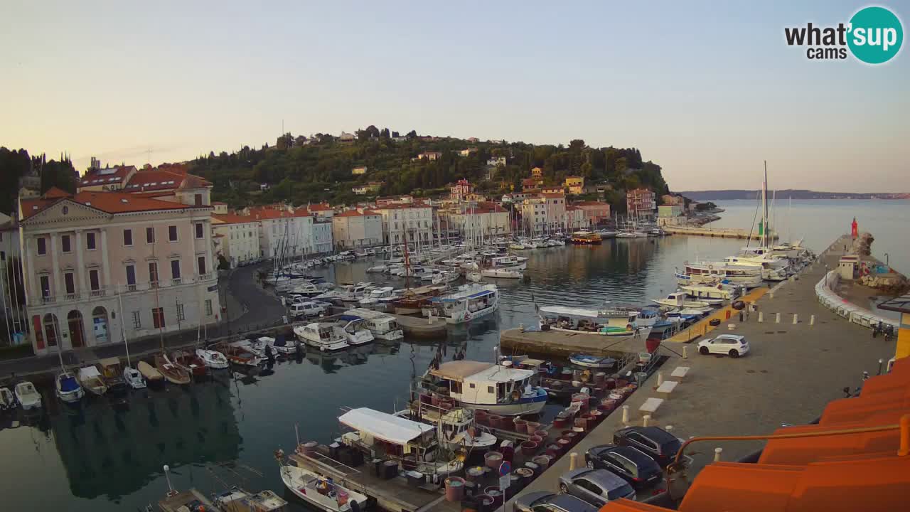 Live webcam from Piran “Mandrač” – Amazing live view from Villa Piranesi