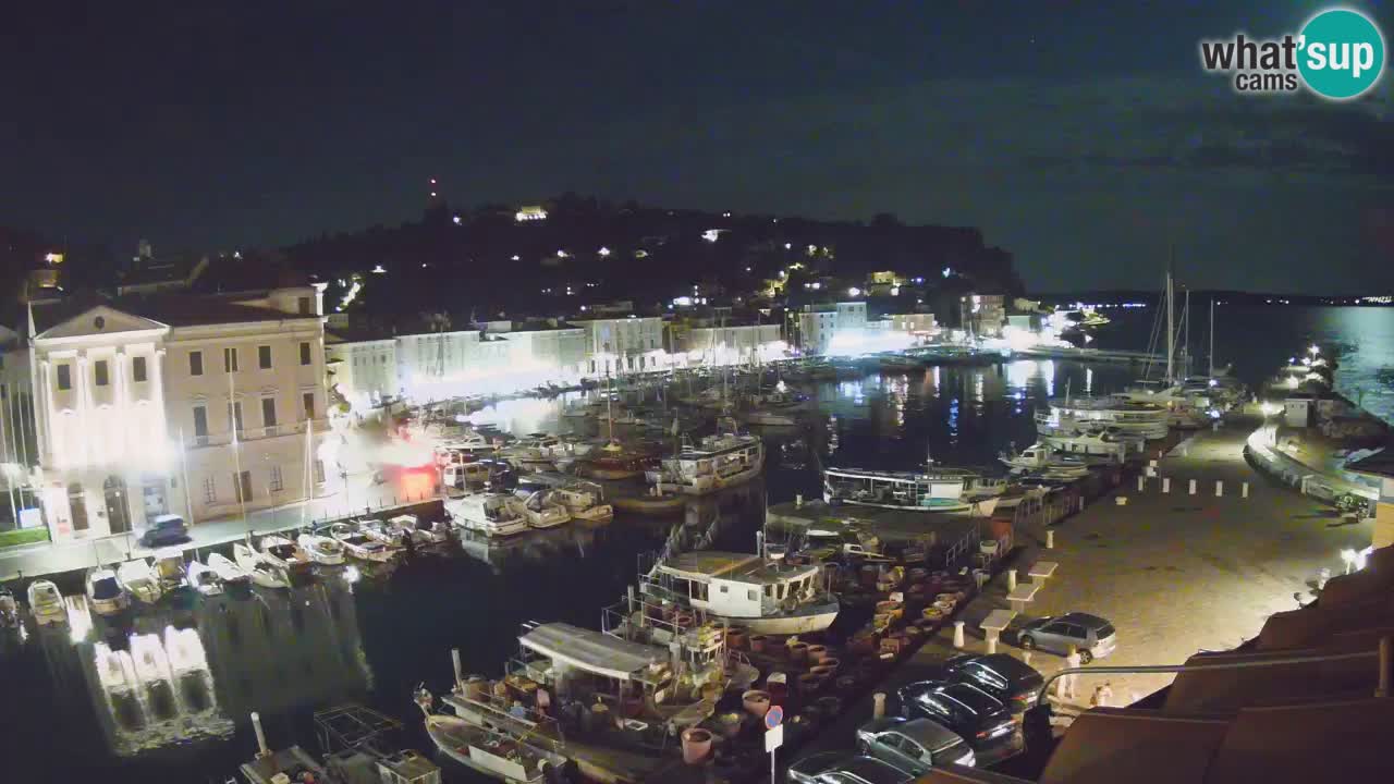 Live webcam da Pirano “Mandrač” – Splendida vista live da Villa Piranesi