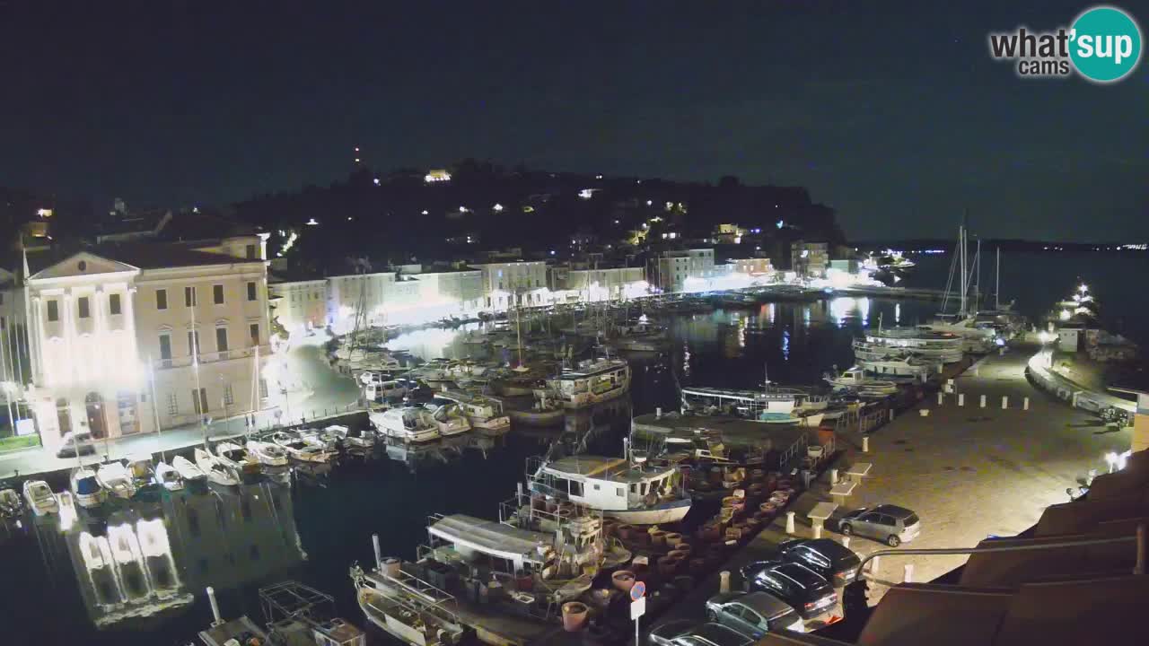 Live webcam da Pirano “Mandrač” – Splendida vista live da Villa Piranesi