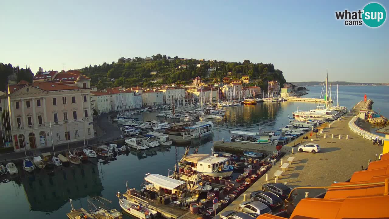 Cámara web en vivo desde Piran “Mandrač” – Increíble vista en vivo desde Villa Piranesi