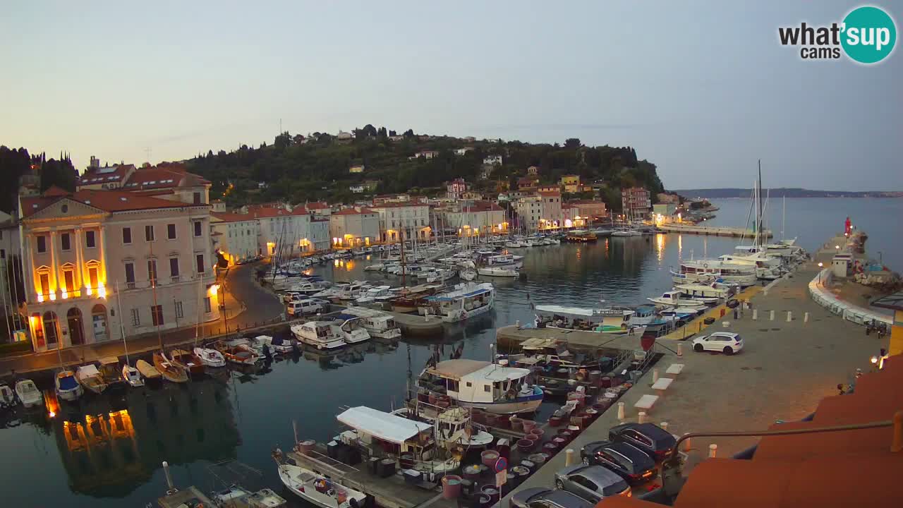 Live webcam da Pirano “Mandrač” – Splendida vista live da Villa Piranesi