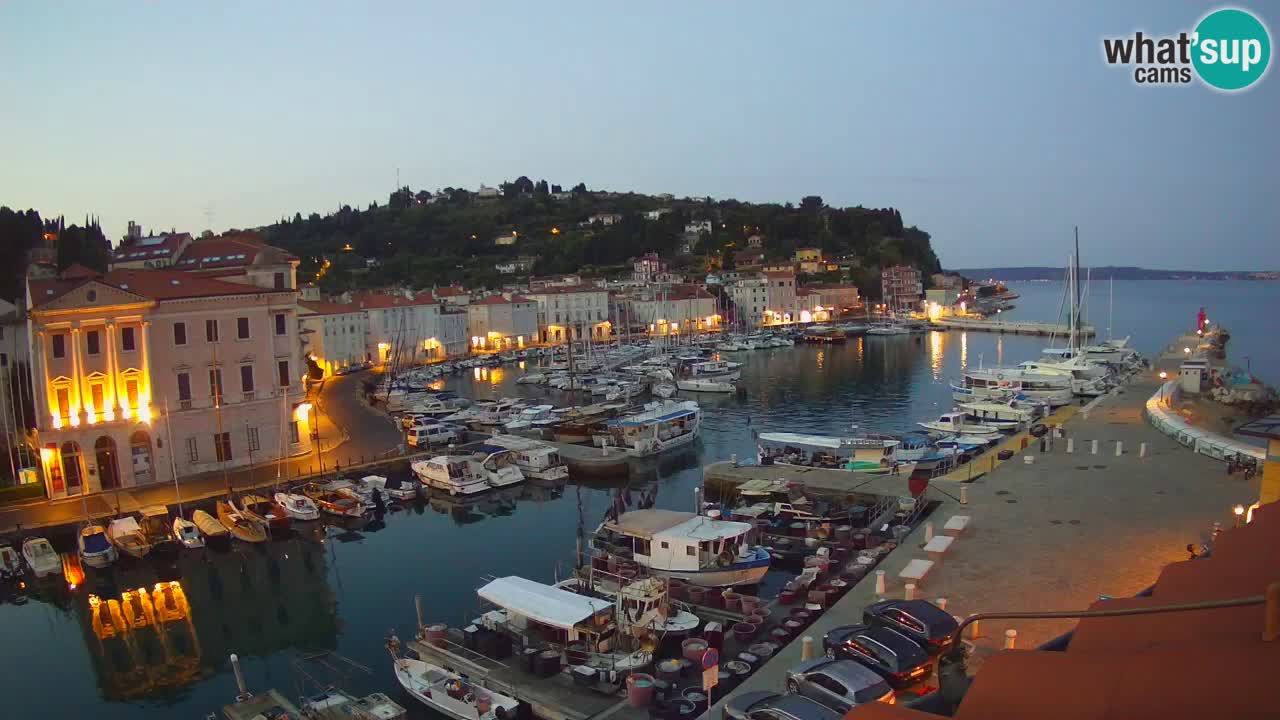 Live webcam from Piran “Mandrač” – Amazing live view from Villa Piranesi