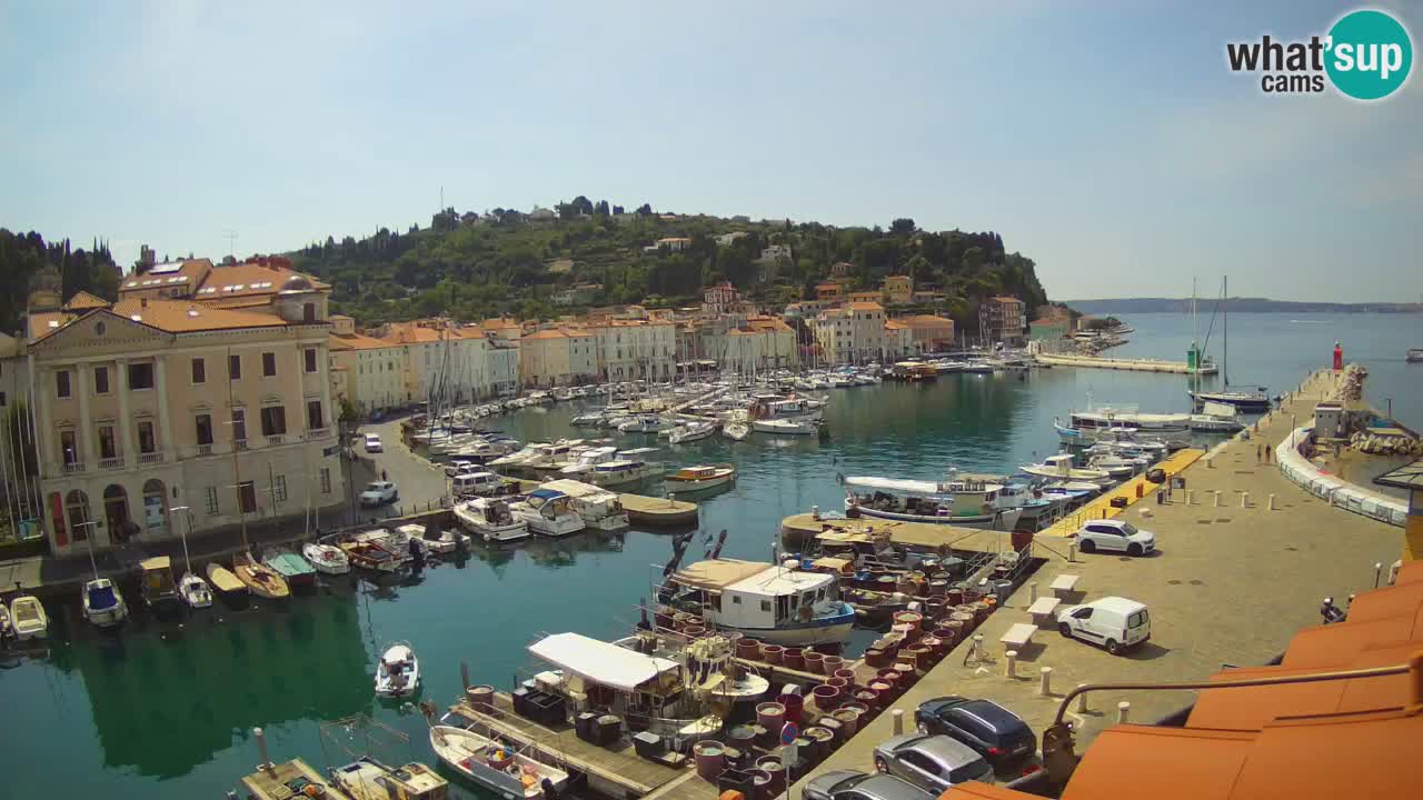 Live webcam da Pirano “Mandrač” – Splendida vista live da Villa Piranesi