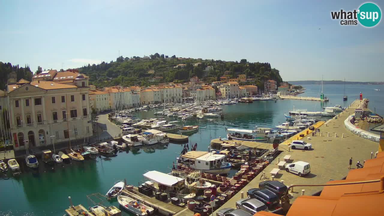 Live webcam from Piran “Mandrač” – Amazing live view from Villa Piranesi
