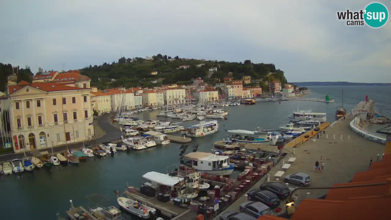 Live webcam da Pirano “Mandrač” – Splendida vista live da Villa Piranesi