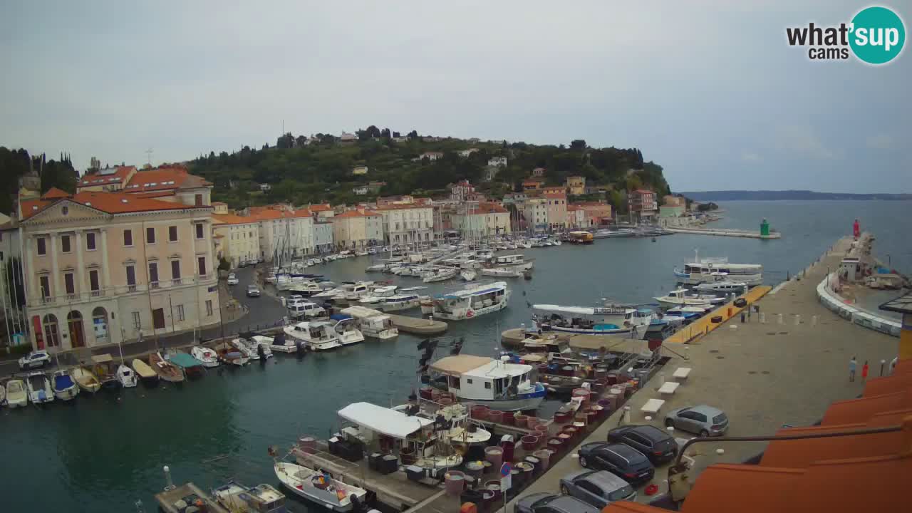 Live-Webcam aus Piran “Mandrač” – Erstaunliche Live-Ansicht von Villa Piranesi