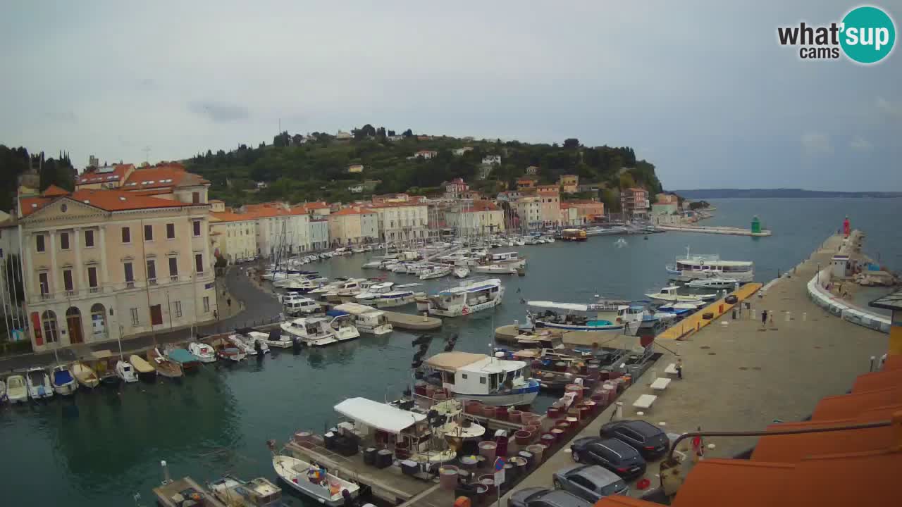 Live webcam from Piran “Mandrač” – Amazing live view from Villa Piranesi