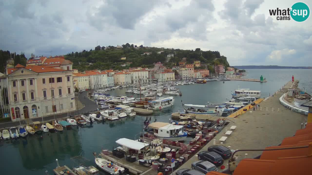 Live webcam from Piran “Mandrač” – Amazing live view from Villa Piranesi