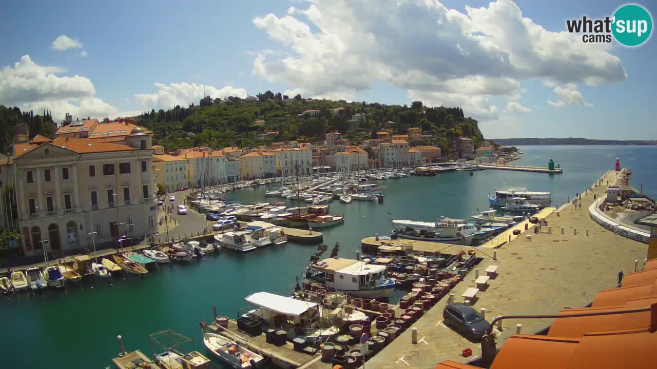 Live webcam da Pirano “Mandrač” – Splendida vista live da Villa Piranesi