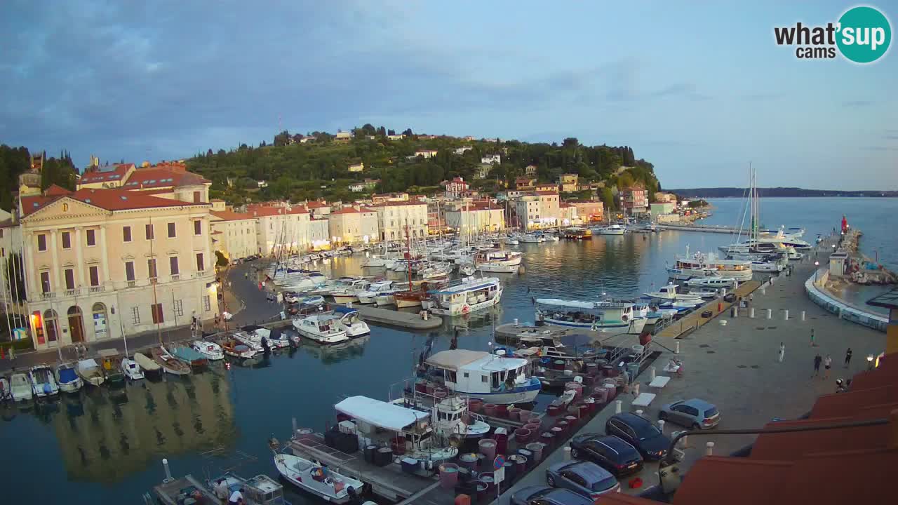 Live webcam da Pirano “Mandrač” – Splendida vista live da Villa Piranesi