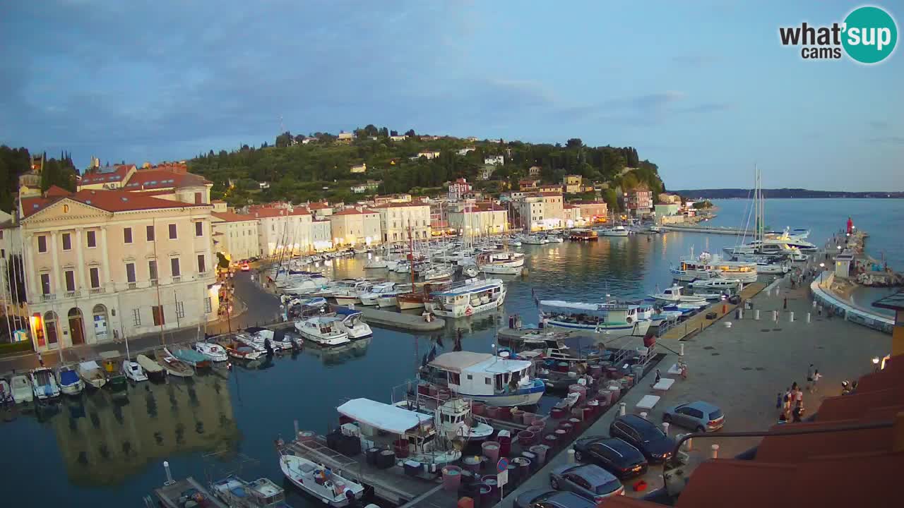 Live webcam from Piran “Mandrač” – Amazing live view from Villa Piranesi