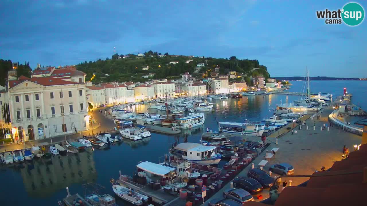 Live webcam da Pirano “Mandrač” – Splendida vista live da Villa Piranesi