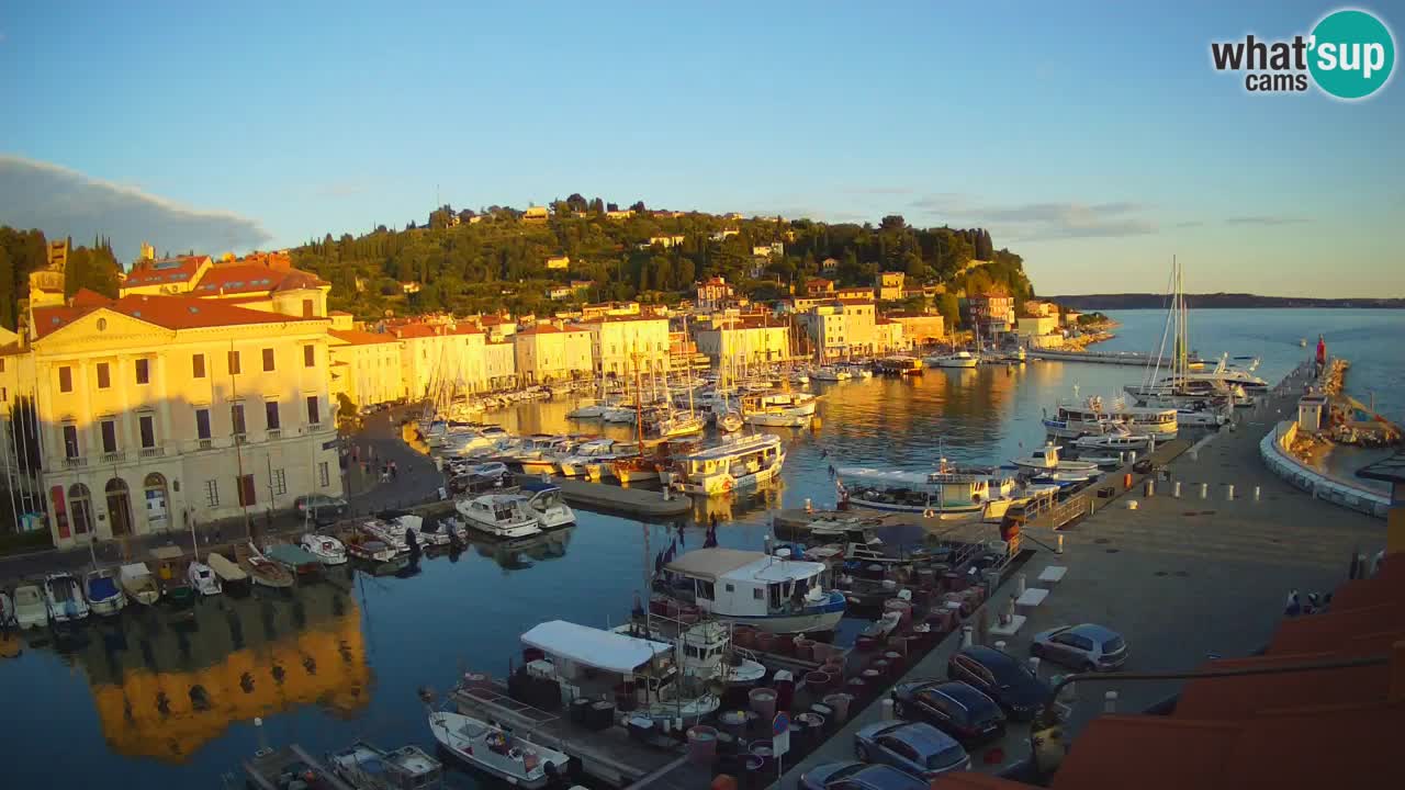 Live webcam from Piran “Mandrač” – Amazing live view from Villa Piranesi