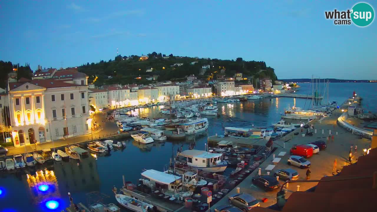 Live webcam da Pirano “Mandrač” – Splendida vista live da Villa Piranesi
