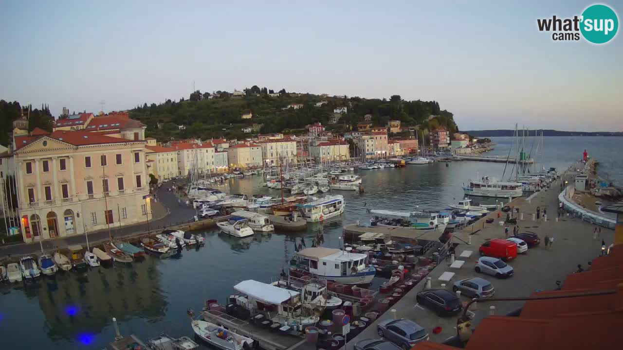 Live webcam da Pirano “Mandrač” – Splendida vista live da Villa Piranesi