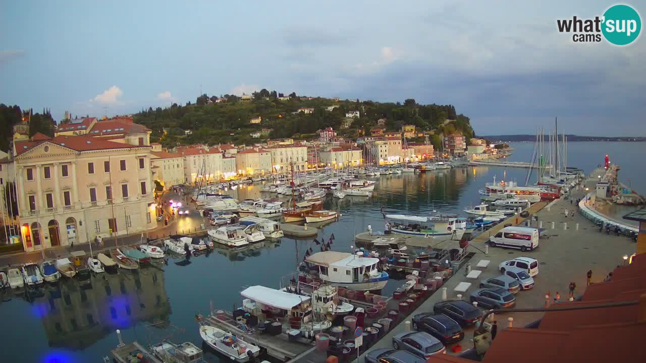 Cámara web en vivo desde Piran “Mandrač” – Increíble vista en vivo desde Villa Piranesi