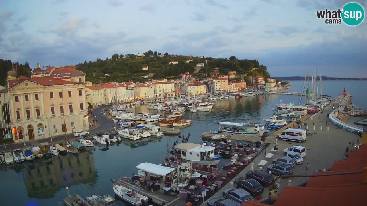 Live webcam da Pirano “Mandrač” – Splendida vista live da Villa Piranesi